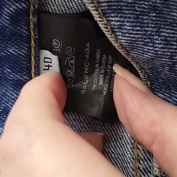 Balenciaga 2016 Men's Straight Jeans 40 33/28 Excellent Condition - Picture 11 of 12